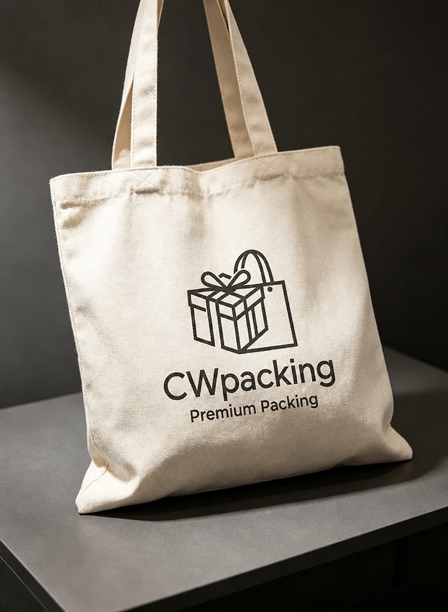 Branded Canvas Tote Bag — detail