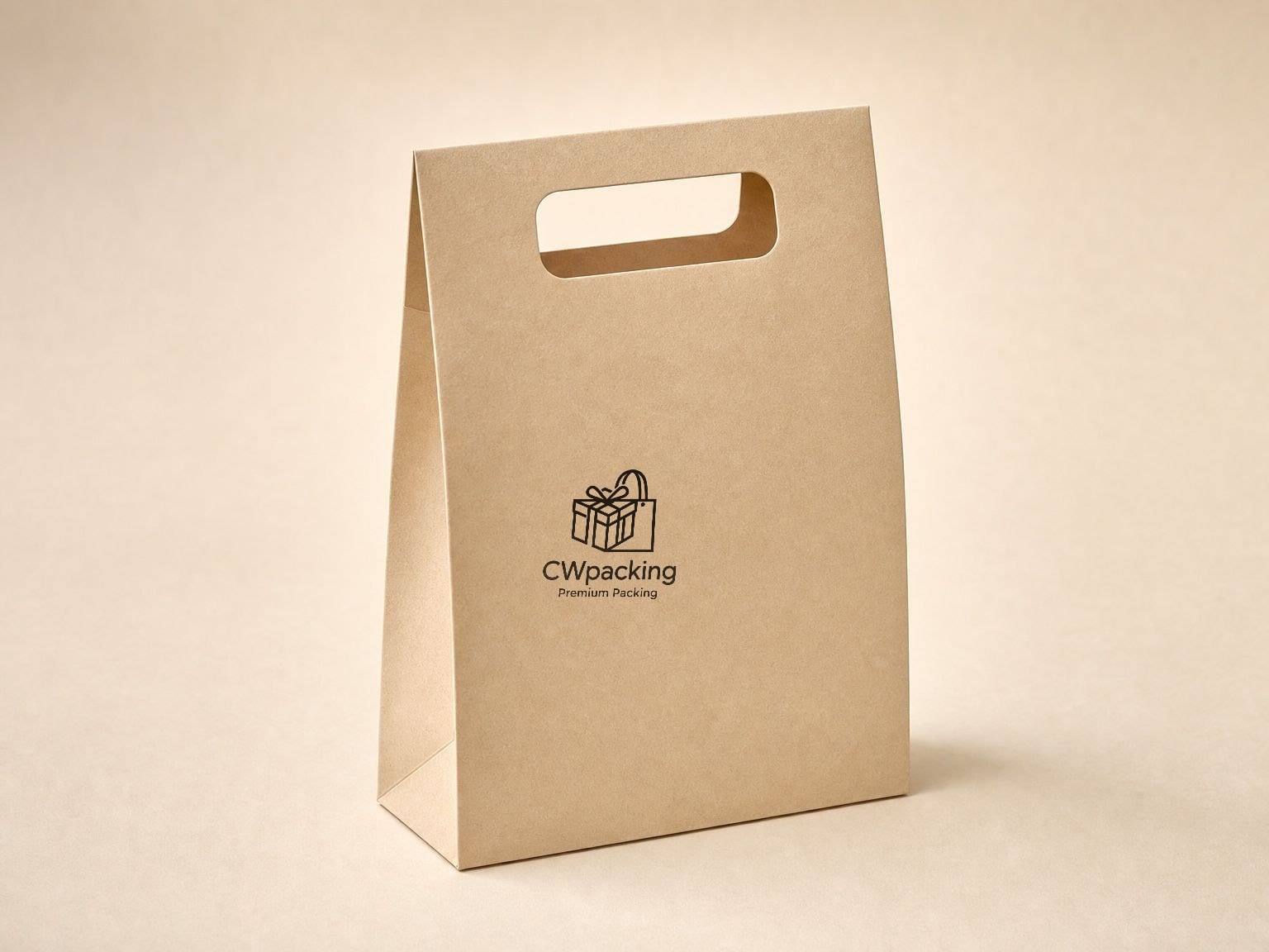 Die-cut handle paper bag