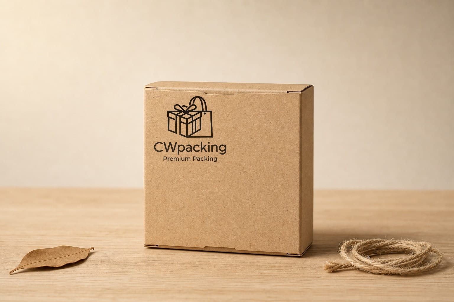 Uncoated recycled kraft folding carton with water-based ink printing