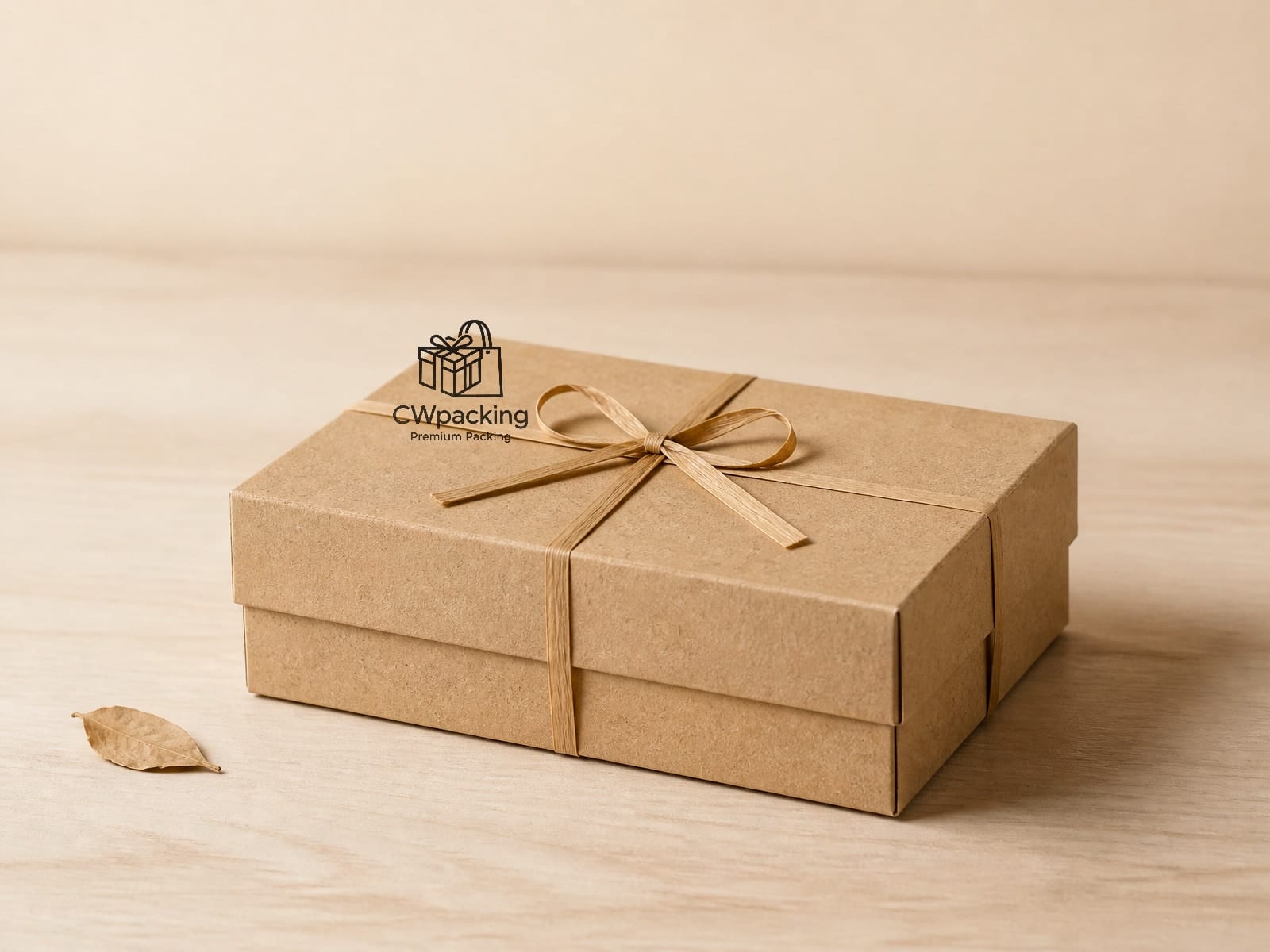 Recycled kraft lid & base gift box