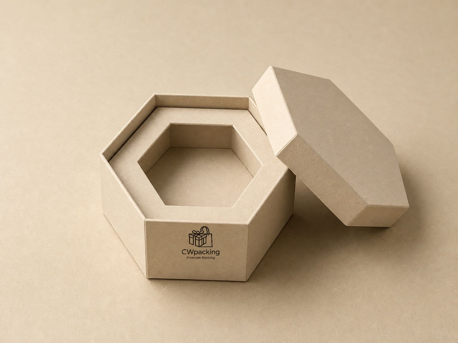 Hexagon rigid gift box